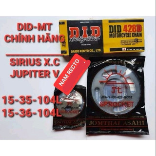 Nhông sên dĩa sirius 110 x.cơ,Jupiter xc,mx,v nhông dĩa mặt trời sên did