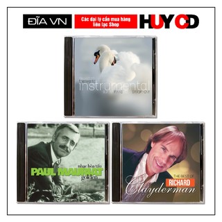 Đĩa cd nhạc hoà tấu paul mauriat - richard clayderman nhạc quốc tế bất hủ đĩa lòng trắng huy cd shop