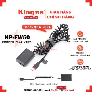 Pin ảo/giả pin/dummy pin np-fw50 chính hãng kingma. for sony np-fw50