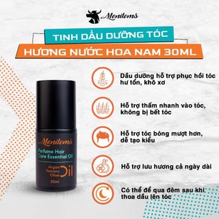 Tinh dầu dưỡng tóc hương nước hoa Menitems, hỗ trợ phục hồi tóc hư tổn