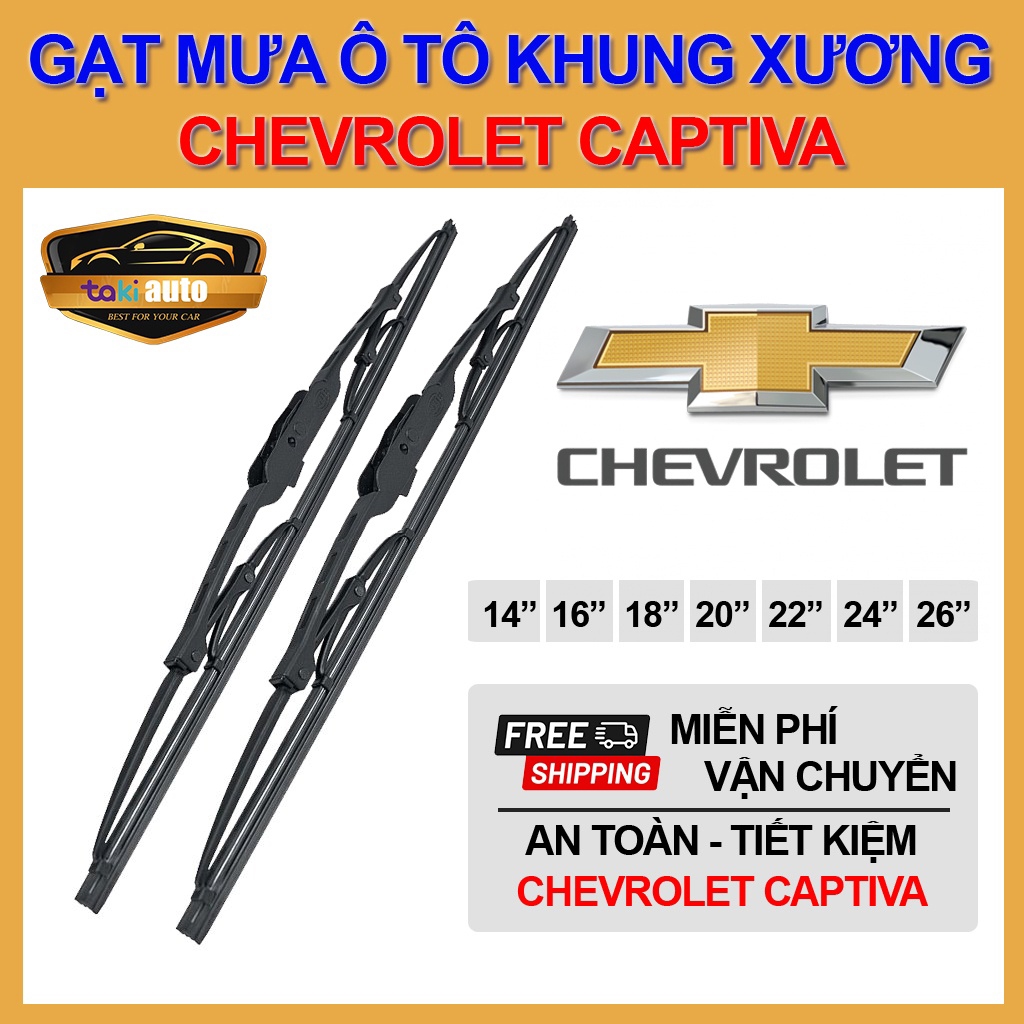 [FREESHIP] Cần gạt nước mưa trước Chevrolet Spark, Cruze, Captiva, Aveo