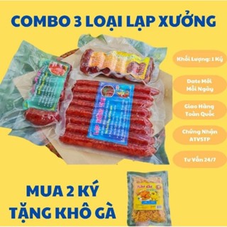 1KG - COMBO 3 ( LẠP XƯỞNG TÔM, TRỨNG MUỐI VÀ TRUYỀN THỐNG)