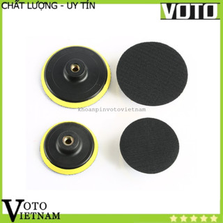 Đĩa đánh bóng tự dính, đế dán chà nhám 4-5-7 inch Voto kèm đầu nối