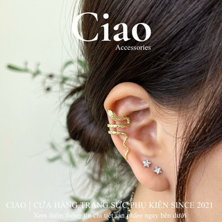 [HOẢ TỐC 1H] Khuyên kẹp vành/ kẹp vành tai titan không gỉ trendy mã 12 Ciao accessories