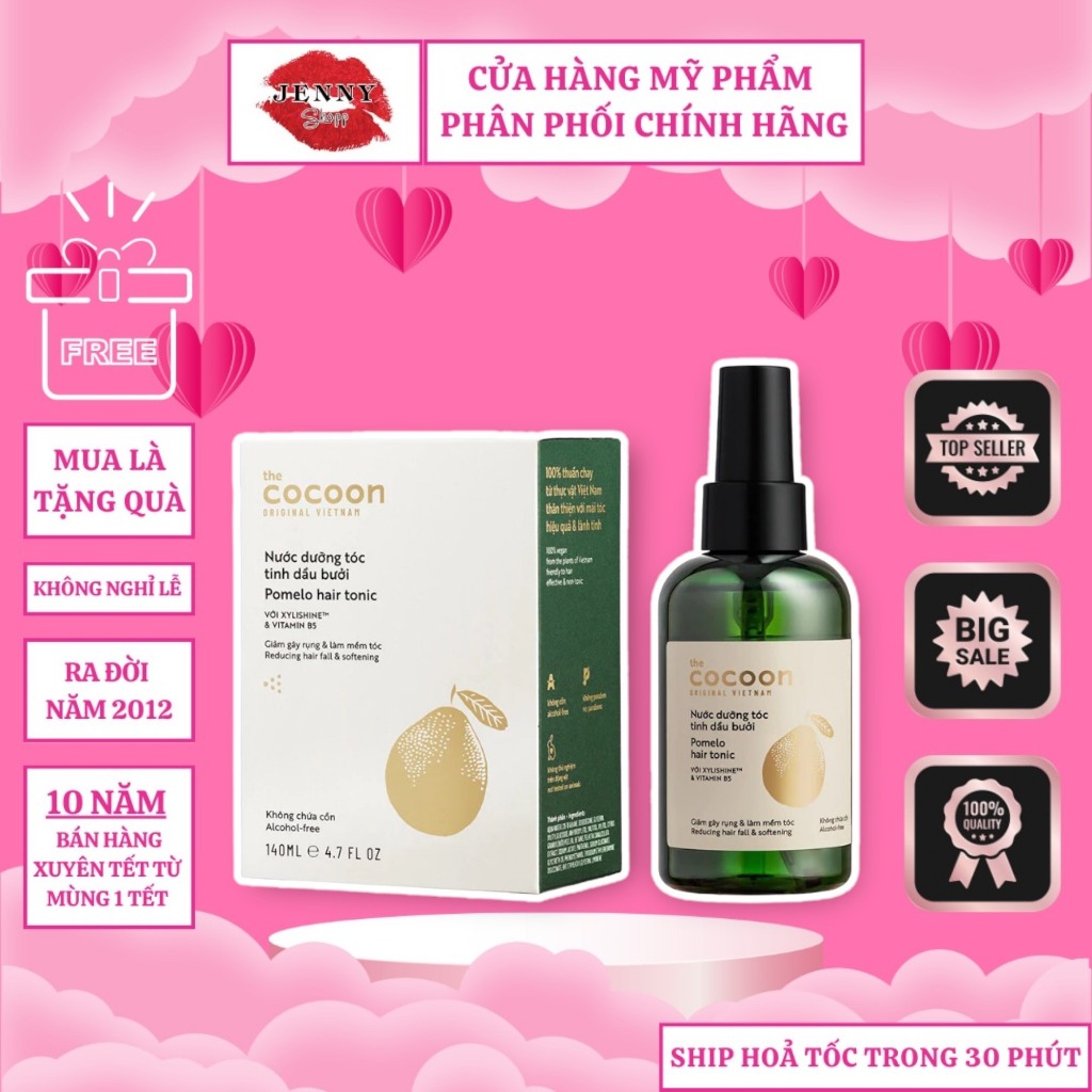 Tinh Dầu Bưởi Thiên Nhiên Dưỡng Tóc Cocoon Pomelo Hair Tonic