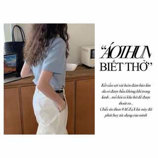 Áo Thun Trơn Form Basic Fit không xù lông, phai màu,dạt form, dày dặn mềm mịn, chống nhăn, hàng AGE2X chất thun 83%form