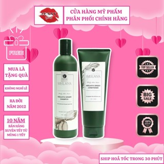  Bộ Dầu Gội Xả Gừng Trắng & Gừng Hà Thủ Ô Weilaiya  Tặng Set Mini  