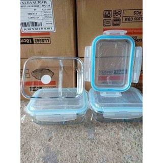  HỘP THUỶ TINH 2 NGĂN 1000ML CÓ NẮP ĐẬY KÍN HƠI CHỐNG TRÀN - DÀY DẶN SIÊU ĐẸP 