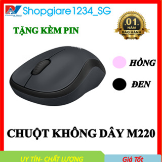 Chuột Không Dây M220 Không Tiếng Động- Có Công Tắc On/Off  - Độ Nhạy Cao - Bảo Hành 12 Tháng
