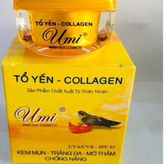 Kem umi yến đỏ collagen mụn thâm trắng da 12g