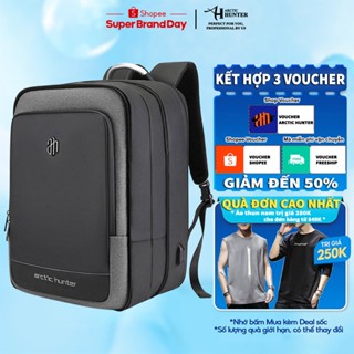 Balo laptop Arctic Hunter B00227 nhiều ngăn, đựng máy tính 15.6 inch, chất liệu Oxford chống nước