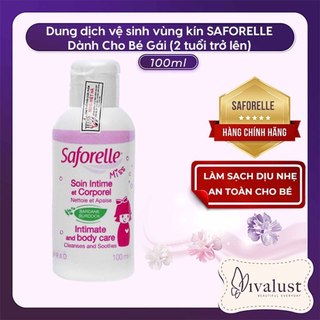 Dung Dịch Vệ Sinh SAFORELLE MISS dành cho bé gái từ 2 tuổi trở lên, hàng chính hãng Pháp (100ml/250ml)