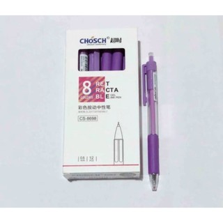 hộp 12 Bút nước Chosh  ( Bút gel Chosch ) xanh,đỏ,đen, tím [VPP TRÍ TÍN]