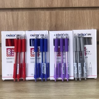 hộp 12 Bút nước Chosh  ( Bút gel Chosch ) xanh,đỏ,đen, tím [VPP TRÍ TÍN]