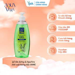 Gel tắm chiết xuất Hương thảo Aquavera 500ml