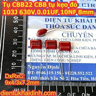 20 con Tụ CBB22 CBB, tụ kẹo 103J 630V 0.01UF 10NF kde0986