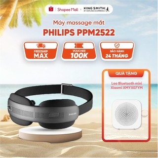 Máy massage mắt philips ppm2522 - vừa massage vừa tận hưởng âm nhạc - chườm ấm thư giãn - không chắn tầm nhìn