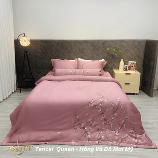Bộ chăn ga gối Tencel 100s cao cấp Lasante Queen cho phòng sang trọng