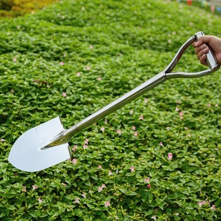 Xẻng làm vườn inox có tay cầm 80cm