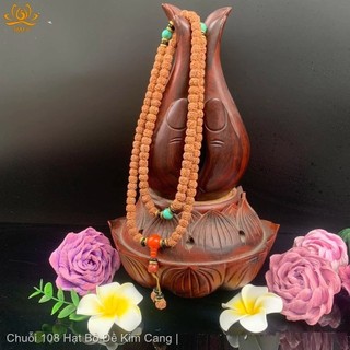 Chuỗi Tràng Hạt 108 Hạt Bồ Đề Kim Cang tự nhiên xuất xứ Nepal, pháp bảo niệm Phật Mật Tông Tâm Ý