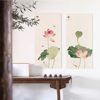 [TRÀN VIỀN] Tranh Hoa Sen, Tranh Treo Phòng Thờ, Tranh Canvas Decor Phòng Khách, Phòng Thờ, Phòng Thiền - Printek