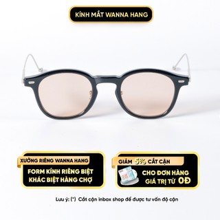 Gọng kính cận EDDY nam nữ tròn đẹp cao cấp chống tia UV thời trang Hàn Quốc Wanna Hang WHGM110