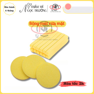 Bông mút bọt biển rửa mặt chivey chính hãng, bông nở rửa mặt dai mềm mịn