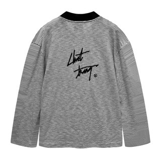 Áo thun sọc tay dài "chuột trắng" long tee ss stripe