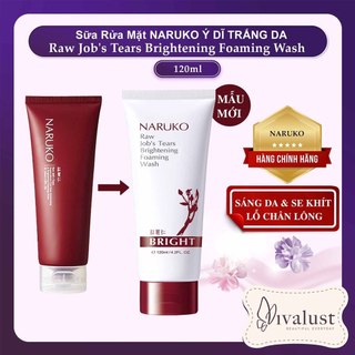 Sữa Rửa Mặt Tạo Bọt NARUKO Ý DĨ 120ml - Làm Sáng và Se Khít Lỗ Chân Lông