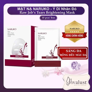 [Chính Hãng - Đài Loan] Mặt Nạ NARUKO Ý Dĩ Nhân Đỏ 25ml/m - Dưỡng Trắng Da (Hộp 10 miếng)