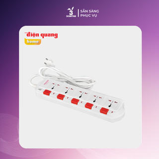 Ổ cắm Điện Quang 5 lỗ 3 chấu dây 5m/ 2m ĐQ ESK SM750SL
