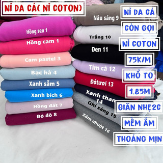 Vải Nỉ da cá - Nỉ cotton dầy ấm rất ấm áp,may sẵn làm chăn mềm - ga giường,Quần áo