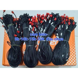 Sensor nhiệt đầu nhựa - đầu đồng 5K 10K 15K 20K - cảm biến đầu dò mặt lạnh điều hoà nhiệt độ sensor đơn