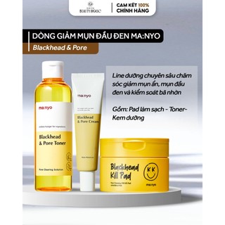 Dòng dưỡng giảm mụn ẩn mụn đầu đen manyo blackhead & pore