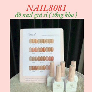 Set Sơn Thạch Hồng , Thạch Nâu Minayin 12 Màu ( Tặng Bảng Màu ) Chai 15ml Làm Móng