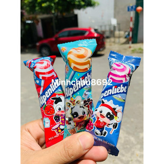 Kẹo mút alpenliebe đủ 3 vị, kẹo mút sữa caramen