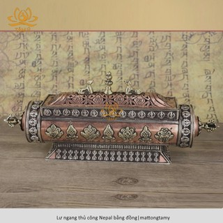 Lư Ngang bằng Đồng nguyên chất sản phẩm Thủ Công Nepal |hàng hiếm|