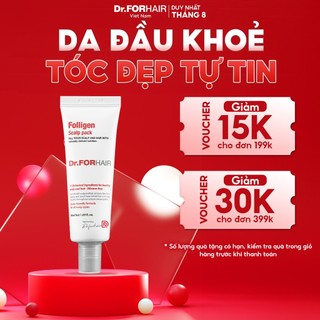 Dầu xả dưỡng tóc, kem xả chăm sóc nuôi dưỡng tóc chăm sóc da đầu, giảm rụng tóc Dr.FORHAIR Folligen Scalp Pack 50ml