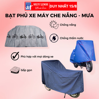 Bạt phủ xe máy loại dày áo trùm phủ bọc che nắng mưa xe máy các dòng phân khúc từ nhỏ tới lớn vải cao cấp siêu bền