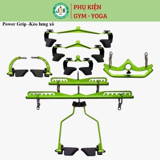 [Tặng Móc Nối] Power Grip Pro, Lat Pull Down Back, Bộ Tay Cầm Kéo Xô Nhập Khẩu JunSport