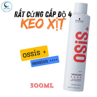  Keo Xịt Schwarzkopf Osis Session  L4  Định Hình Nếp Tóc Siêu Cứng 300ml 