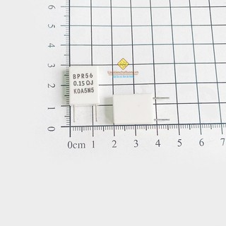 20 chiếc điện trở sứ 5w 0.15r 5% koa bpr56 chân đứng
