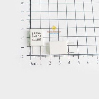 20 chiếc điện trở sứ 5W 0.47R 5% KOA BPR56 chân đứng