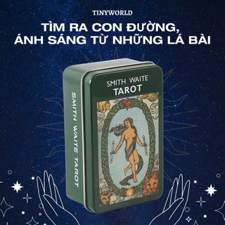 Bộ Hộp Sắt Smith Waite Tarot Centennial Tin Edition 78 Lá Bài Cao Cấp Tinyworld
