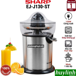 Máy vắt cam Sharp EJ-J130-ST - 130W [Sharp J130] - sử dụng cho gia đình và quán kinh doanh