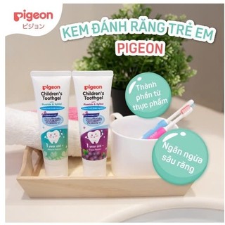 Kem đánh răng Pigeon dành cho trẻ em nhiều vị 12+ Months