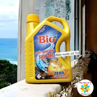 Nước thông Cống siêu tốc 1.6kg Bio - thông tắc dầu mỡ, thức ăn thừa, tóc, rêu