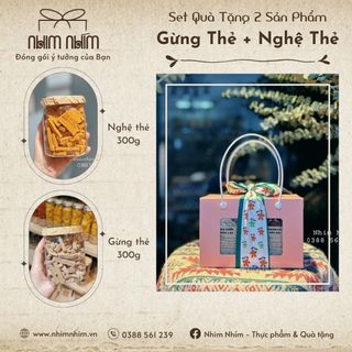 Set Qùa Túi Giấy 2 Sản Phẩm Nghệ Thẻ - Gừng Thẻ