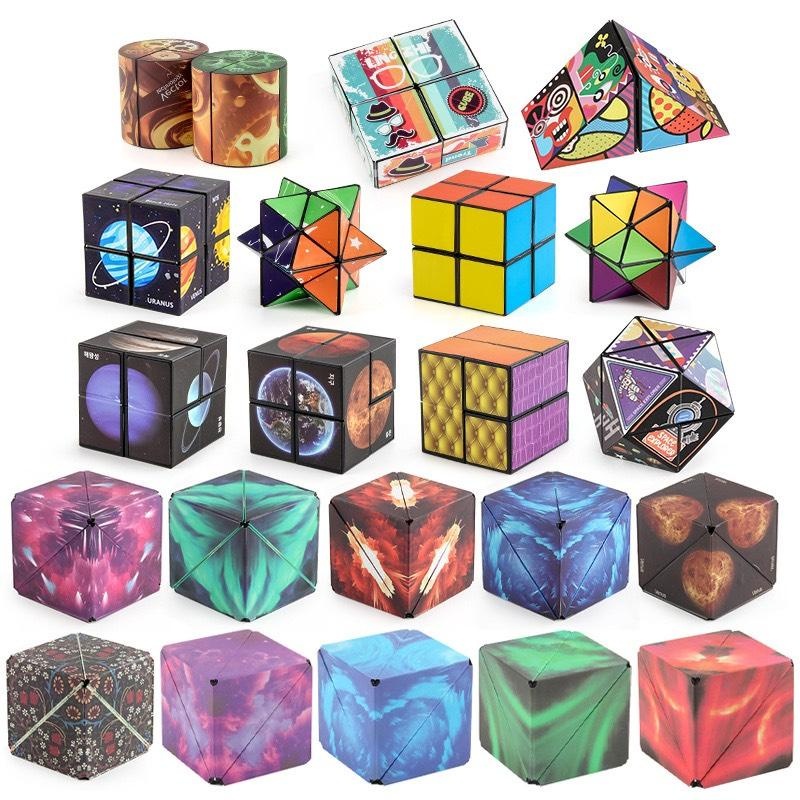 Đồ Chơi Khối Rubik 3D Magic Thay Đổi Hình Dạng Độc Đáo Cho Trẻ Em Giảm Căng Thẳng Rèn Tư Duy Logic C