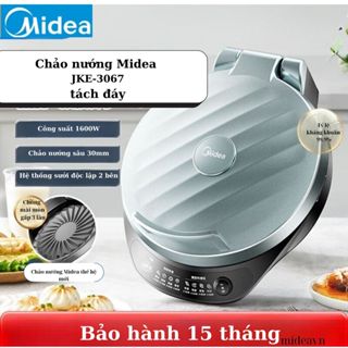 Chảo nướng điện tách đáy Midea - JKE3067, mặt chảo chống dính dày dặn, tốc độ tỏa nhiệt cực nhanh